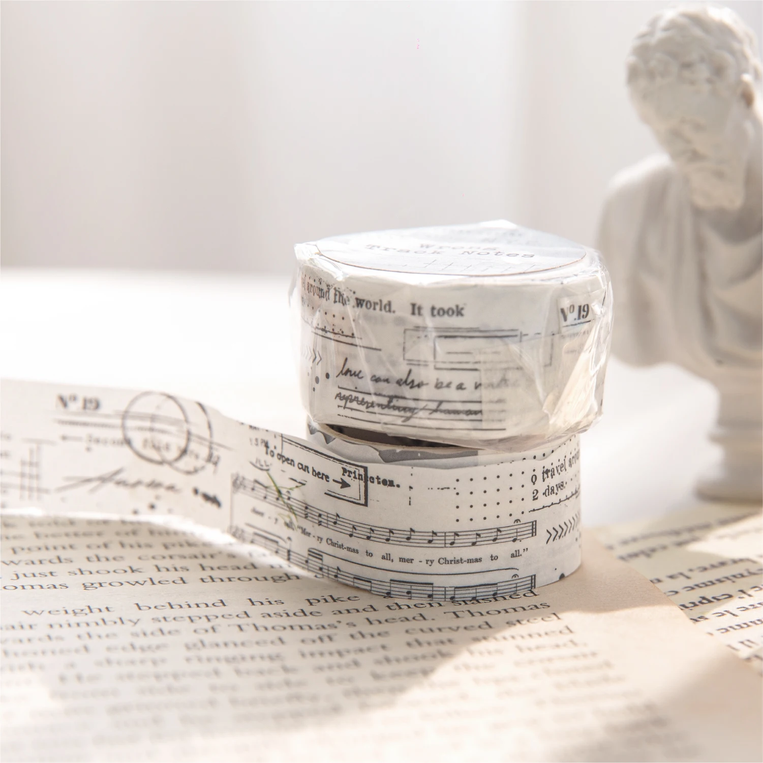 

JIANQI 20mm*2m Vintage Washi Tapes English letter DIY Scrapbooking Decor Junk Journal Collage Stationery Craft Tapes Stickers