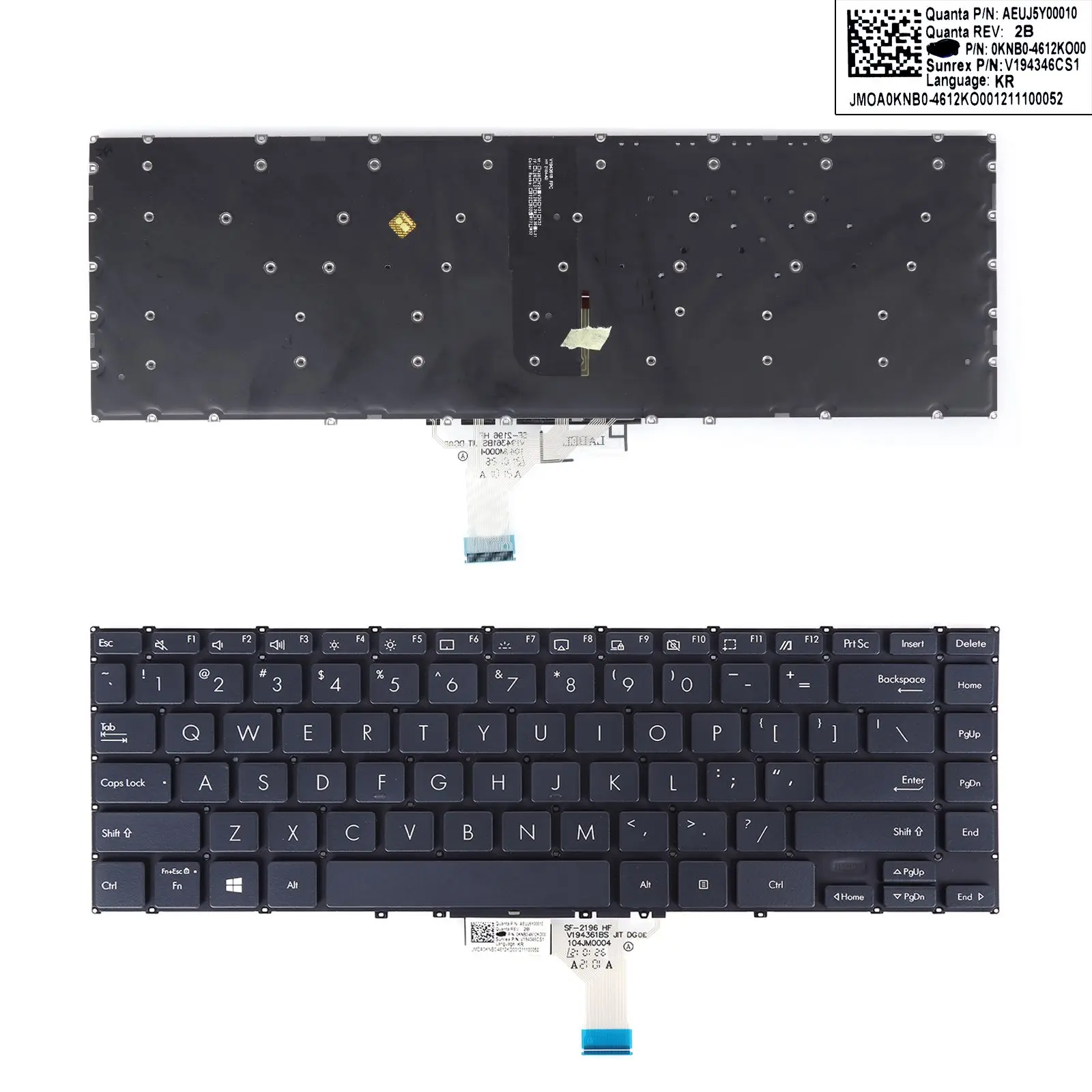 

US Laptop Keyboard for ASUS UX363EA UXF3000E UX363JA UX371EA Grey with Backlit