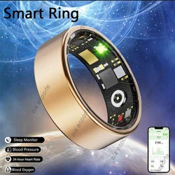 Nuovo Smart Ring frequenza cardiaca pressione sanguigna ossigeno nel sangue temperatura sonno calorie salute multilingue Fitness Tracker anelli IP68