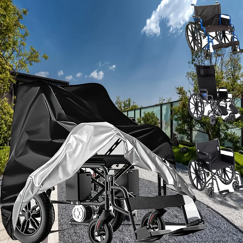 Portable Durable Electric Wheelchair Cover 1pc Easy On Off Daily Use Storage Shield Against Sun Fading Dust Build Up