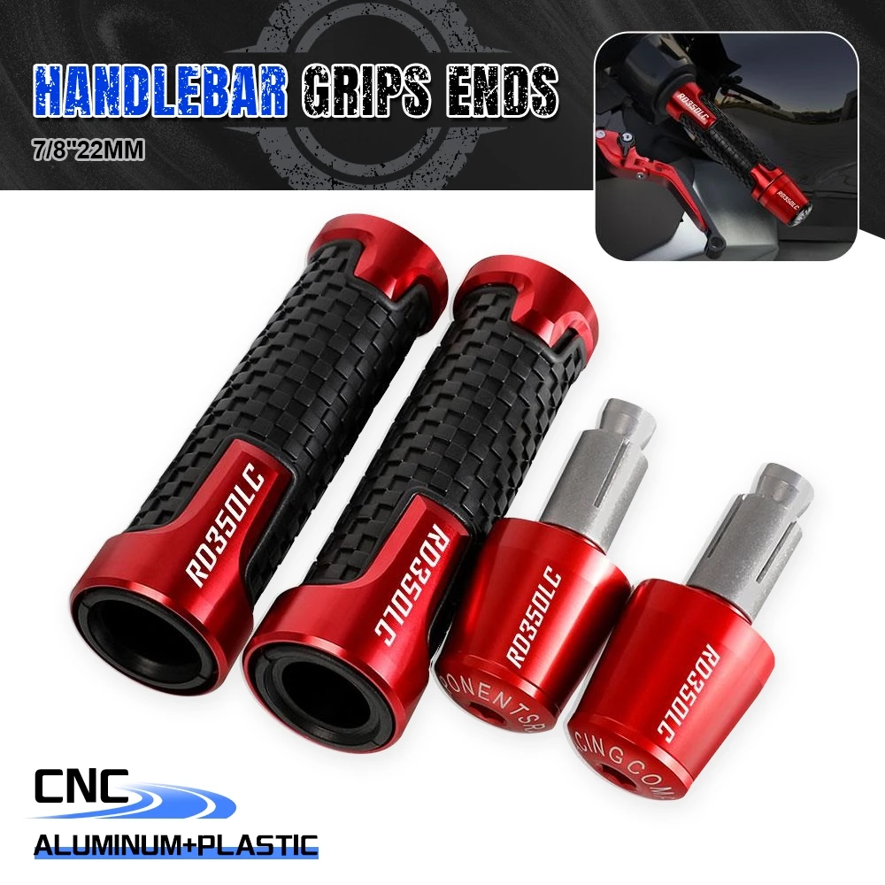 

Handlebar Hand Grip Handle Bar End Cap 7/8" 22mm CNC Motorcycle Accessories FOR YAMAHA RD350LC RD 350 LC 1980 1981 1982 RD-350LC