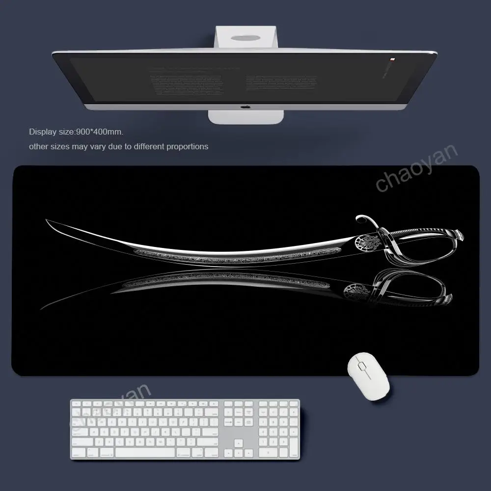 

Martial Arts Knife Mouse Pad Gamer Office Accessories Pc Cabinet Games Desk Mat Computer Desks Keyboard Gaming Mats