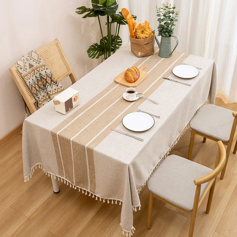 Creative Cotton and Linen Waterproof Tablecloths Burlap Table Cloth For Kitchen,Dining,Party,Holiday Coffe Cloth Tea Table Cover