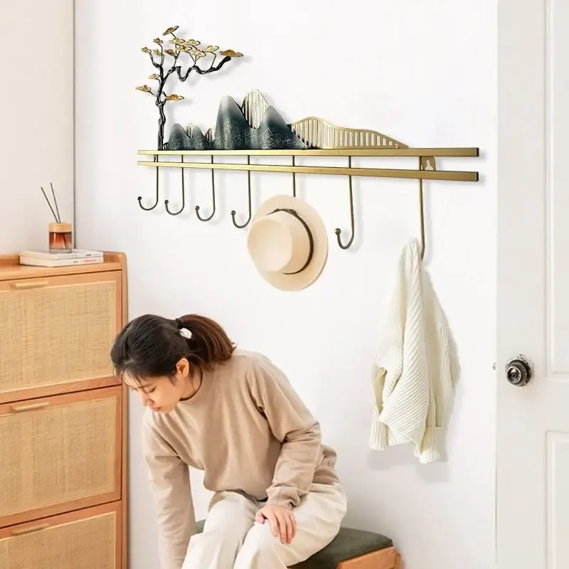 Wall Organizer Storage Coat Racks Clothes Cheap Home Furniture Luxury Hanger Nordic Suit Percheros Furniture Living Room image 4