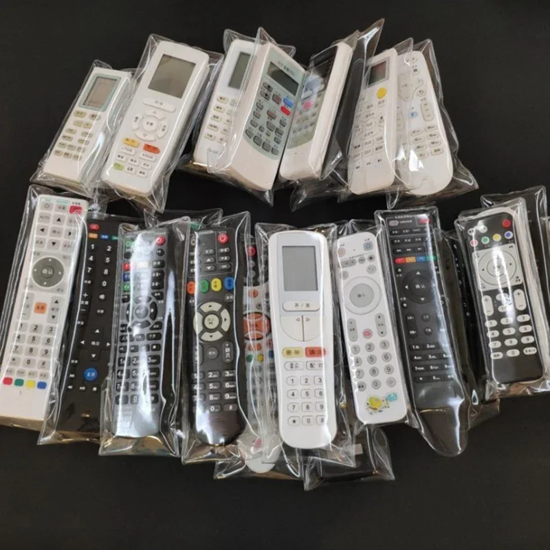 Image 3: Boîtier de télécommande universel transparent en PVC, housse anti-poussière, télécommande de climatisation TV, sac étanche, étui de protection, 1PC