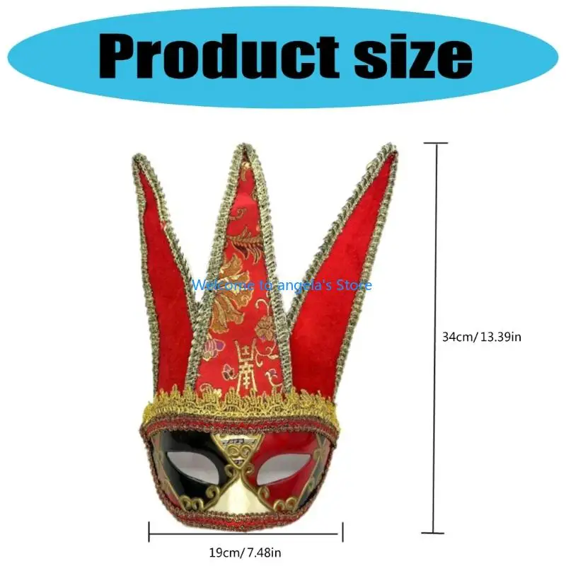 X4YC Masquerades Mask Mask Venetians Comedy Mask Mardi Gras Party Mask Halloween Cosplay Mask Wall Decorations Gifts
