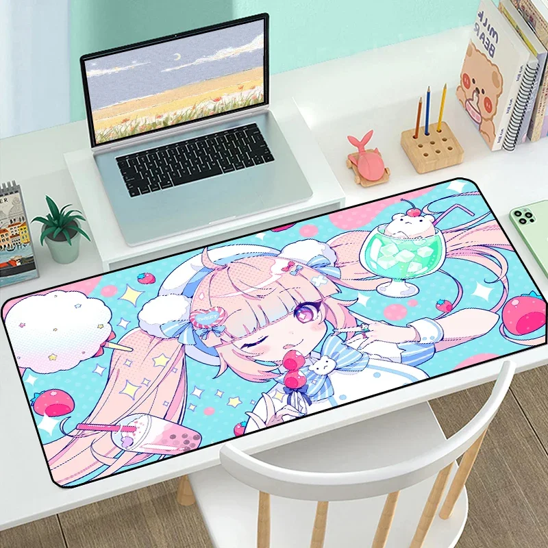 

Mouse Pad Pink Kawaii Girl Computer Accessories Large Desktop 900x400 Anime Mat Xxl Gaming Gamer Mause Pads Office Mousepad Desk