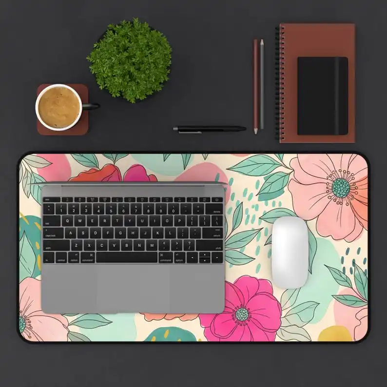 

Flower Pattern Mouse Pad, Non-slip and Waterproof Mouse Pad, Office Gaming Desk Decoration Mat, Is The Perfect Gift for Friends.