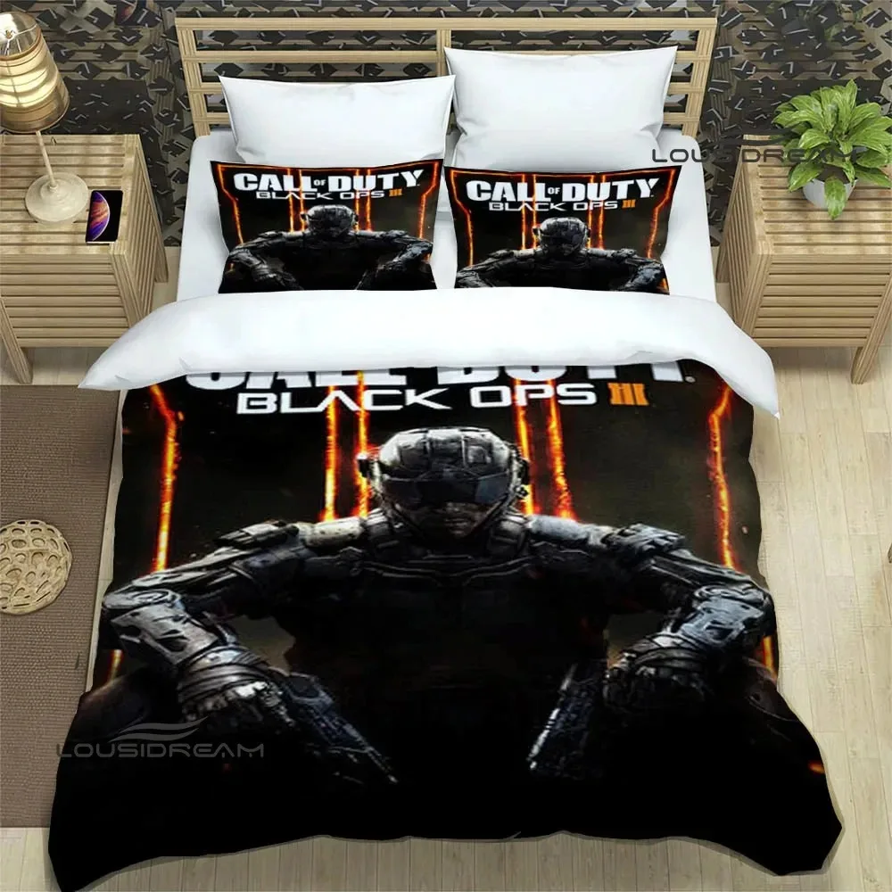 

Game Call of Duty COF Bedding Set,Duvet Cover Comforter Bed Set Quilt Cover Pillowcase,King Queen Twin Size Boys Girls Adults