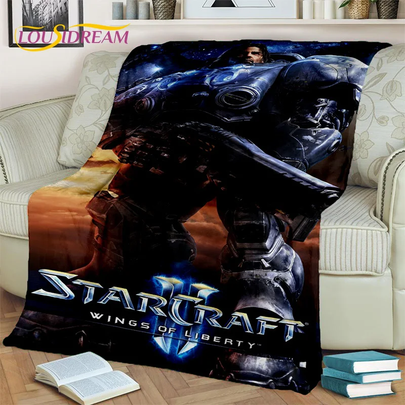 

3D StarCraft Classic Game Gamer Blanket,Soft Throw Blanket for Home Bedroom Bed Sofa Picnic Travel Office Rest Cover Blanket Kid