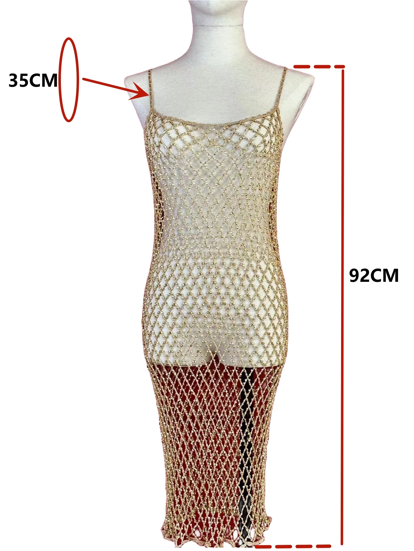 女性のための手作りの光沢のあるクリスタルフィッシングメッシュドレス,透明で光沢のあるラインストーンで装飾された,最大ゴールドで栽培