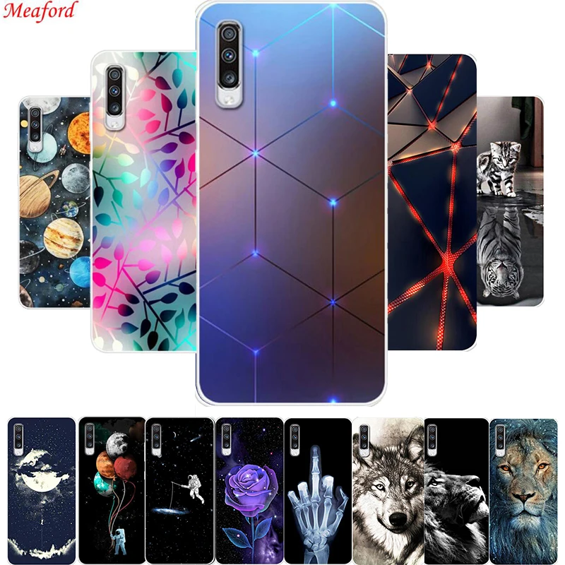 Para Samsung Galaxy A50 A70 Funda suave de TPU Funda de teléfono para Samsung A70 A50 A30s Funda A 50 A50s A70s Funda trasera Funda Coque