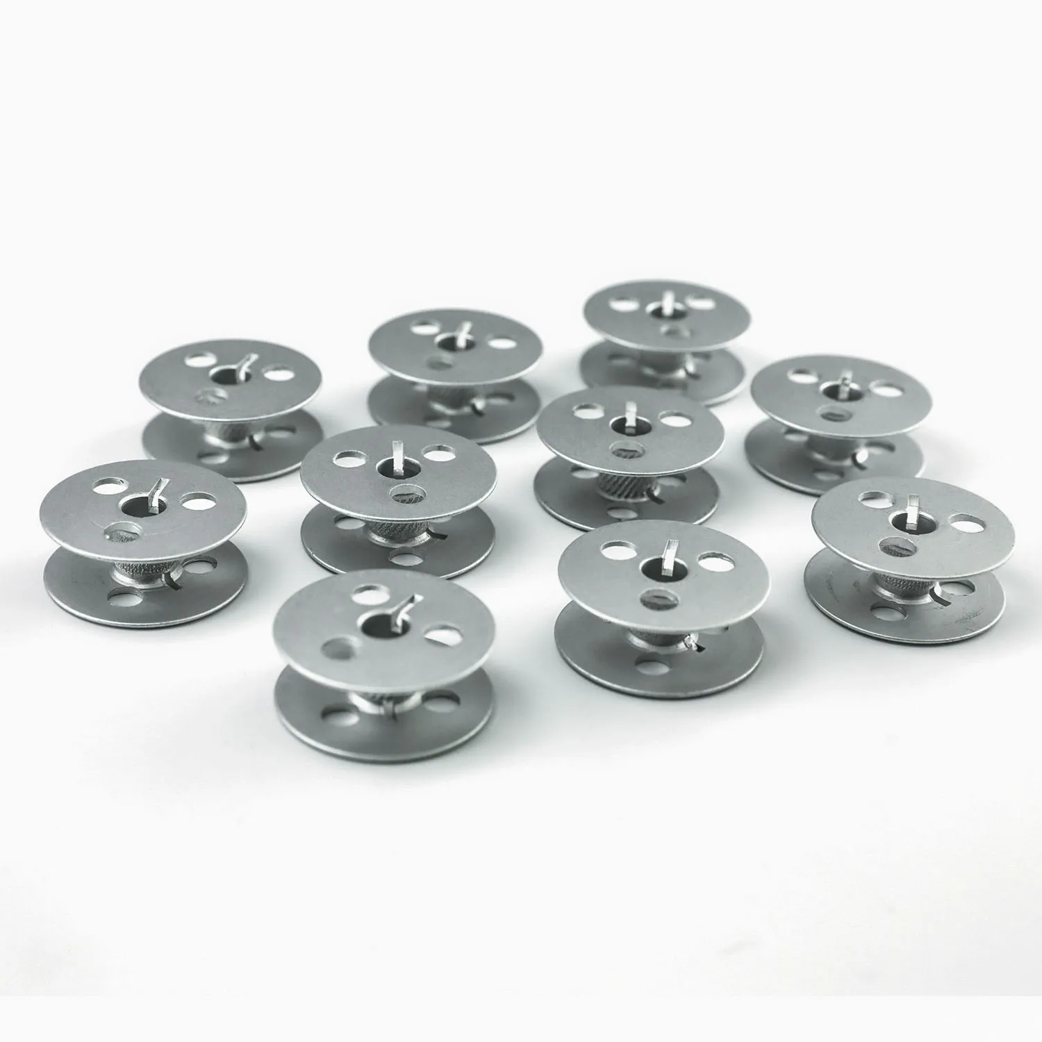 10 PCS 213-34800 Aluminum Bobbin Fit LU-1510,LU-1520,LU-1560,LU-2210,LU-2860,LU-2800,LU-2810,LU-2860 Walking Foot Machine