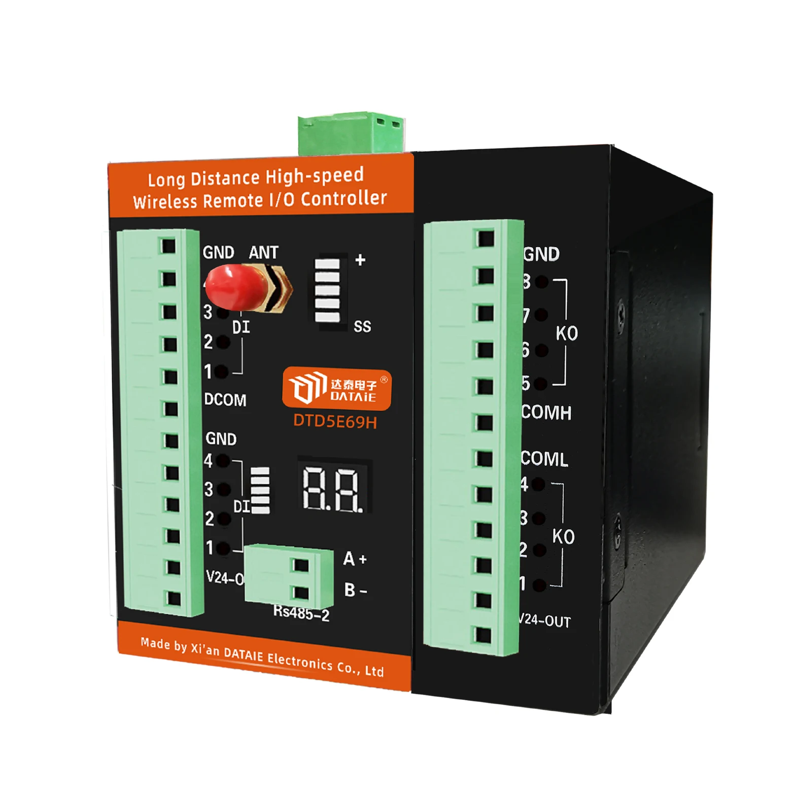 DATAIE DTD5E69H-88 DIDO 50km Nadajnik-odbiornik Dalekiego Zasięgu Szybki Bezprzewodowy Kontroler I/O Zdalnego Sterowania Punkt-Punkt