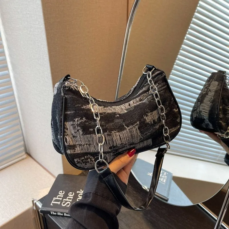 Homoyoyo Bolso De Mano De Mezclilla Para Mujer, Estilo Vintage, Con Diseño De Mezclilla, Interior Espacioso Para Ir De Compras, Viajes Y Uso Diario, Elegante Bolso Cruzado De Lona