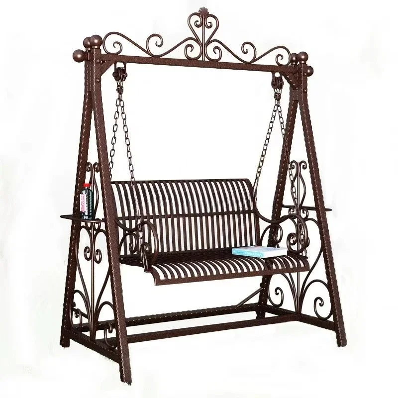 Outdoor Garden Swings Courtyard Garden Terrace Hanging Chair Double Triple Swing Chair Rocking Bed