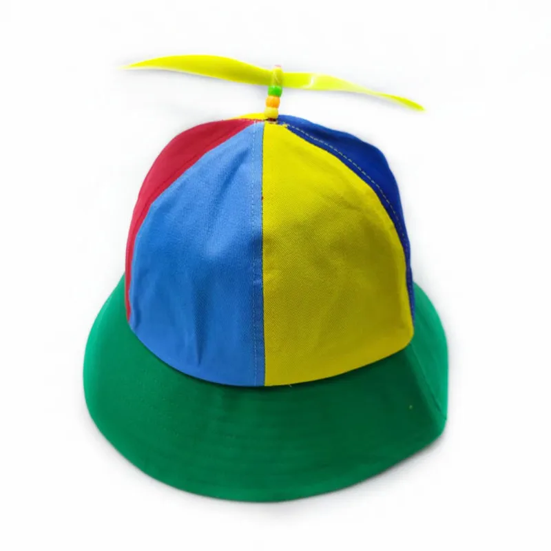 20 Farben Lustiger Propeller Regenbogen-Hubschrauber-Baseballkappe Größe S&L Unisex Kinder Teenager Kleine Köpfe Zylinder für Männer Frauen – Detail 18