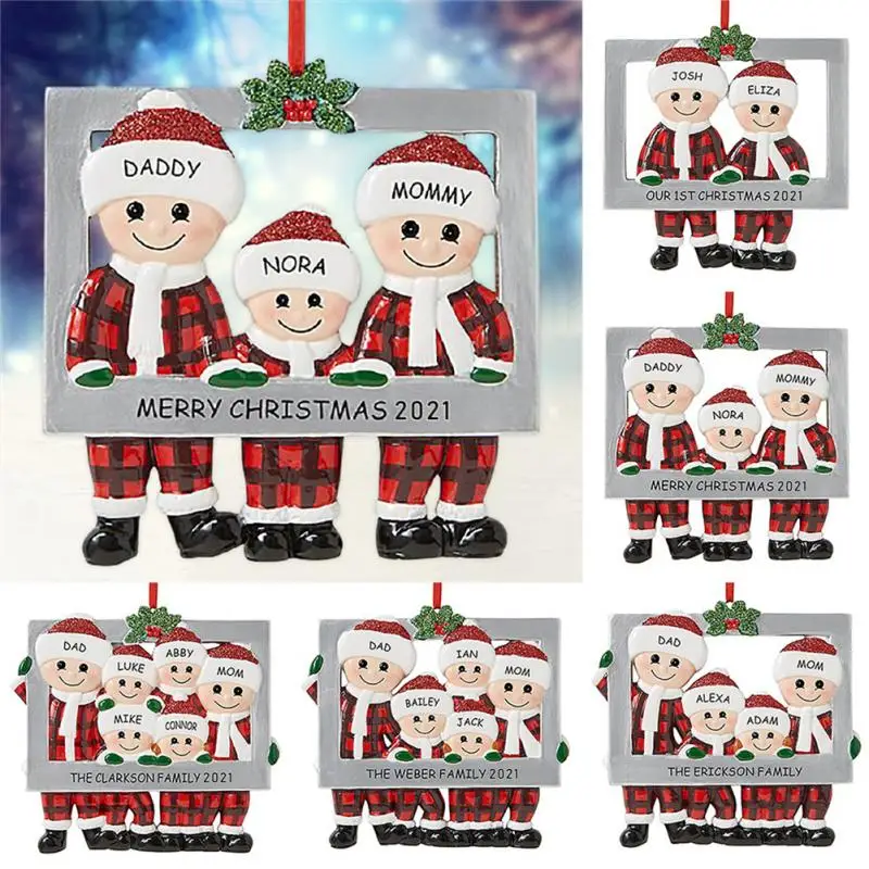 

Christmas Tree Decoration Pendant Family Party Decoration Ornaments Reindeer Family 2-6 People For Christmas Gifts New Year 2022