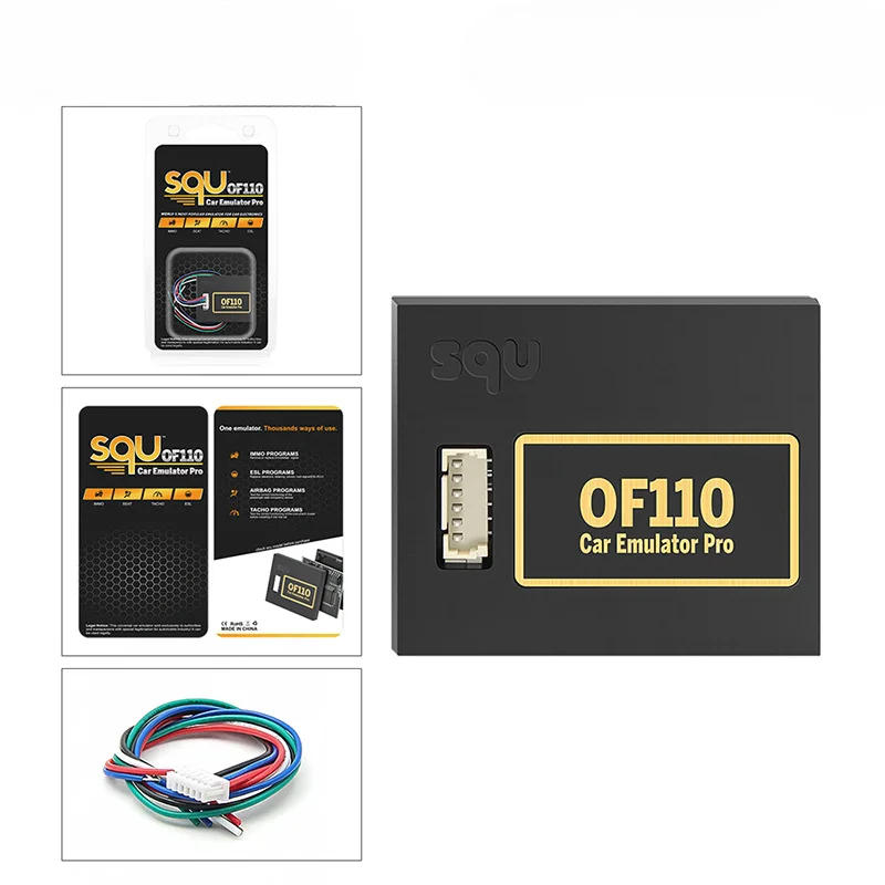 SQU OF110 Universal Car Emulator SQU110 Car Emulator Signal Reset Immo Tacho Programs Diagnostic Seat for Benz for VW for VAG