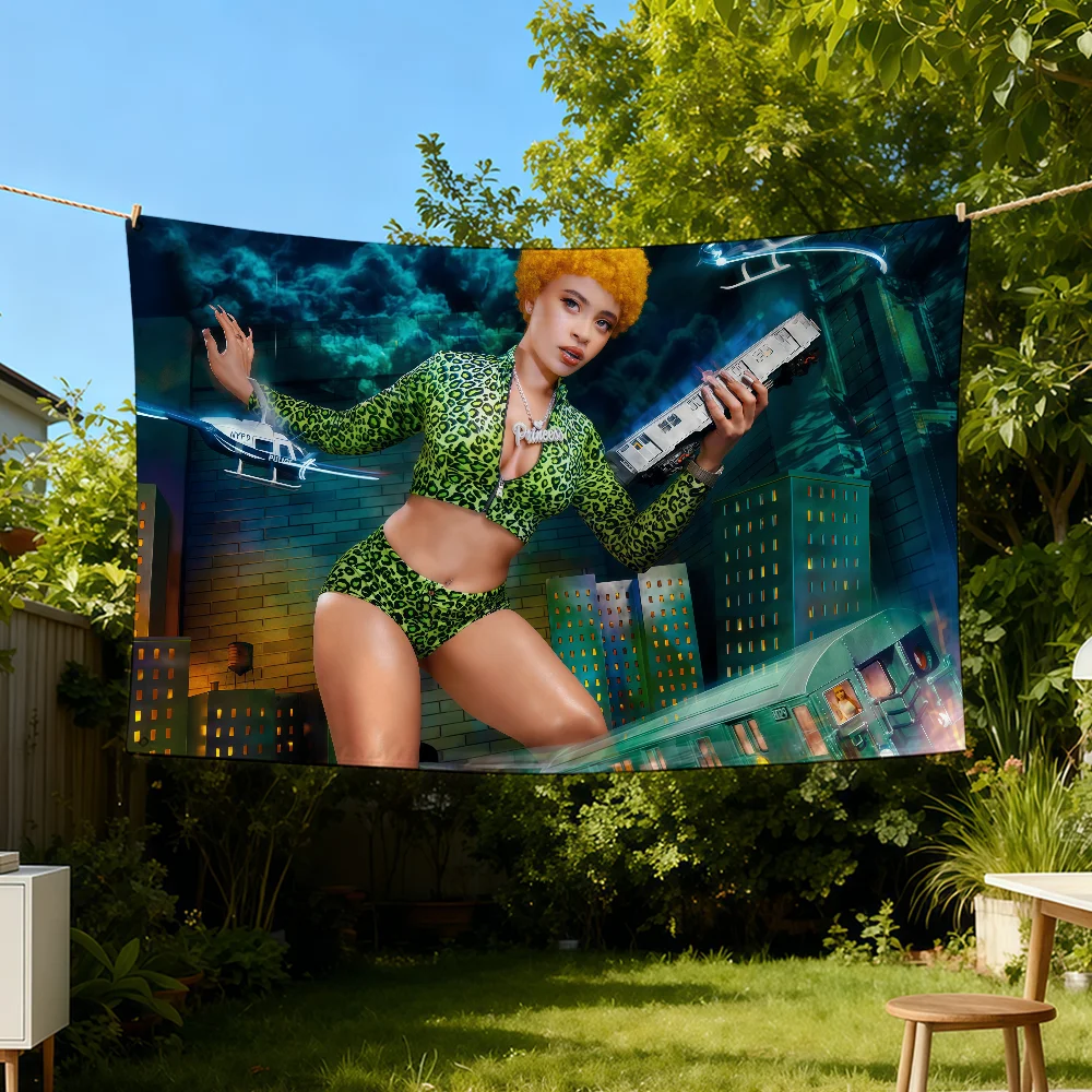 I-Ice S-SpiceS-ES Прапор Y2K Прочный Открытый Крытый Патио Праздничное Украшение Классический Дизайн Настенный Баннер Для Комнаты