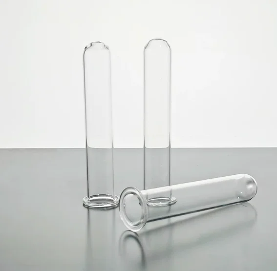 Thickened curling mouth test tube 40x250mm high borosilicate glass round bottom inverted lab equipment