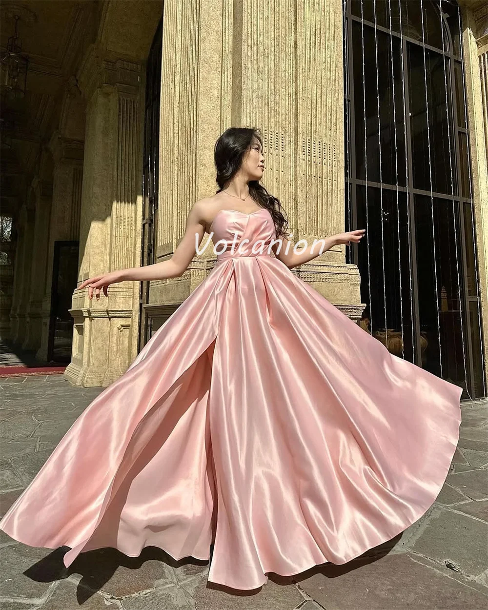 Customized Modern Style Elegant Charmeuse Ruched Draped A-line Sweetheart Long Dresses Bespoke Occasion Dresses Sizes Available