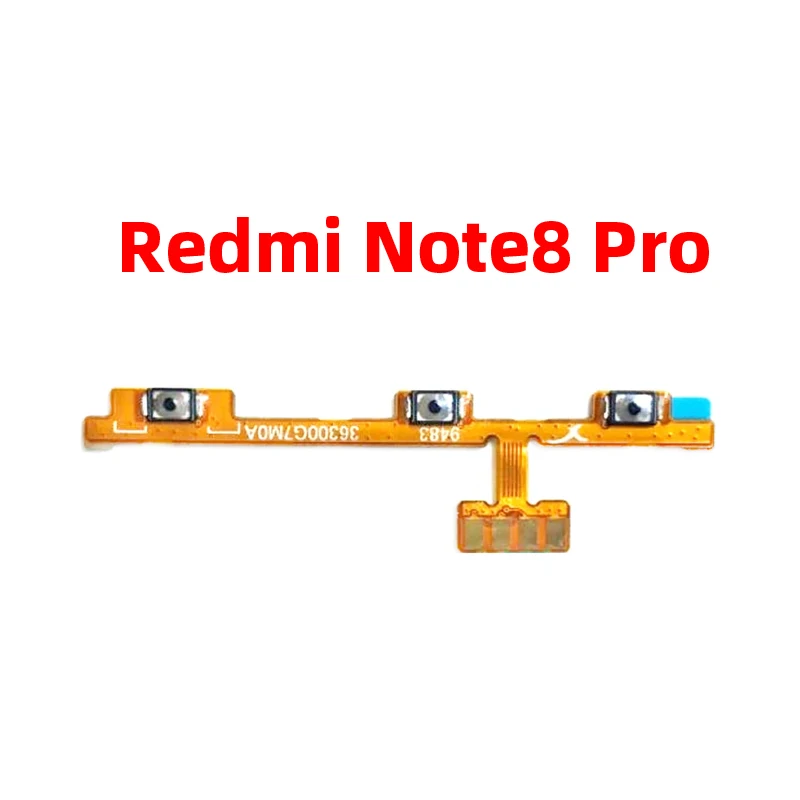 For Xiaomi Redmi Note 8 Pro Power ON OFF Volume Camera Key Button Switch Flex Cable Replacement