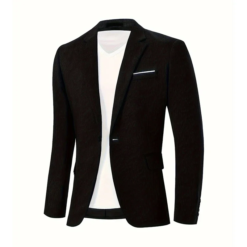 

Костюм Блейзер Куртка Мужской повседневный летний пиджак Легкий однобортный мужской пиджак Офисная свадьба На открытом воздухе Повседневные мероприятия