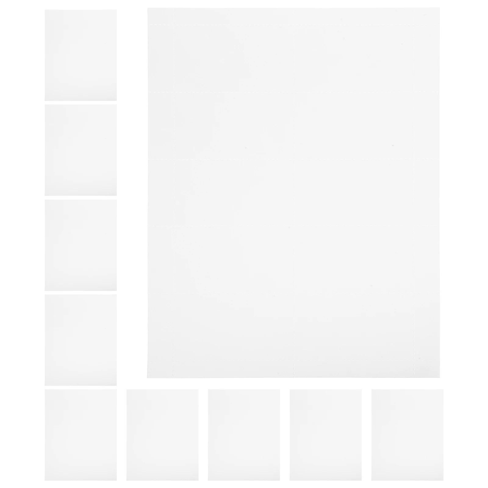 

10 Sheets 250gsm Cardstock Paper Business Cards Printable Blank Cutting Labels Double Sided Stock Playing Cards diy
