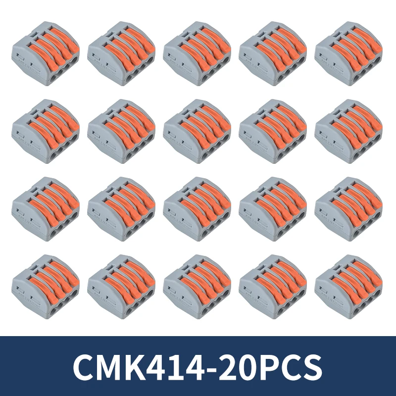 10/20 stuks Quick Push-in hendel draadconnector splitsen compacte terminal 2 3 4 5 poorten snelle en stabiele verbinding eenvoudige installatie