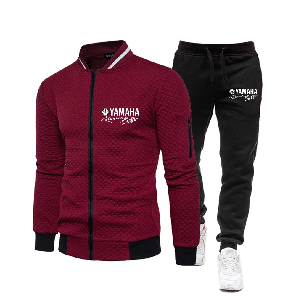 Autumn and Winter Men's High Quality Yamaha Logo Printed Zipper Jacket New Luxury Fashion Casual Baseball Jacket Multi functiona