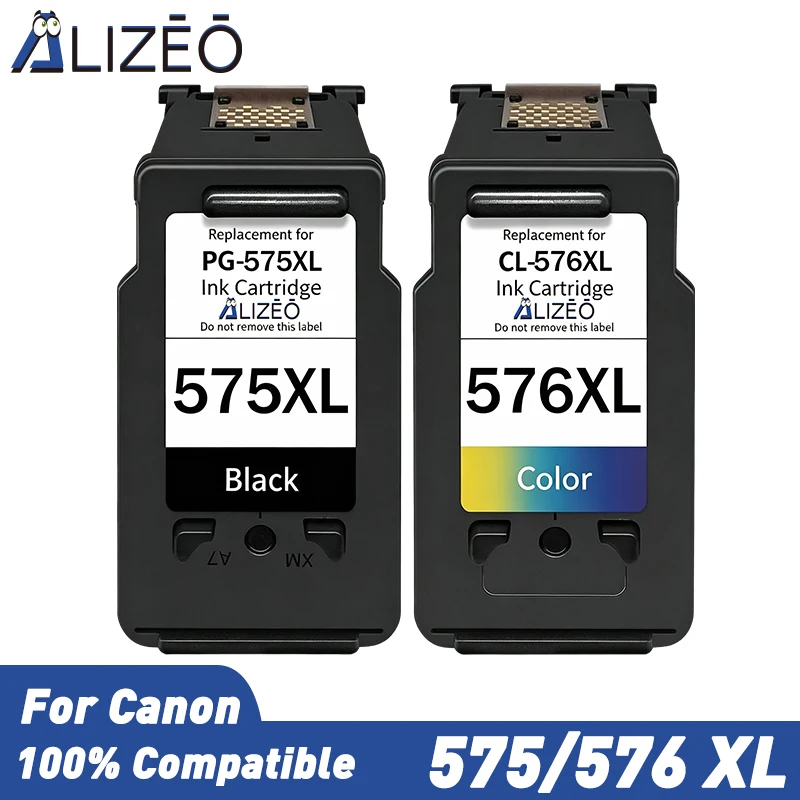 Image of 575XL 576 XL PG575 CL576 Tintenpatronen-Ersatz für Canon PG 575, kompatibel mit PIXMA TS3550i TS3551i TR4750i TR4751i Drucker