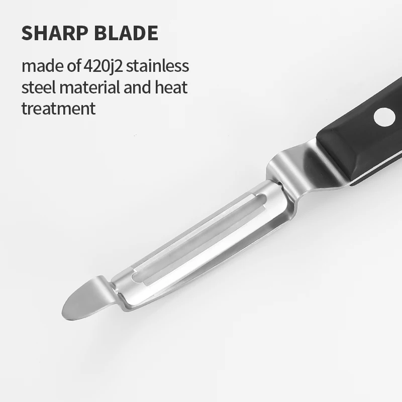 POM stainless steel kitchen Swivel Vegetable fruit potato Peeler Peeling Knife p shape peeler Ich schlumpfe nicht mehr herum