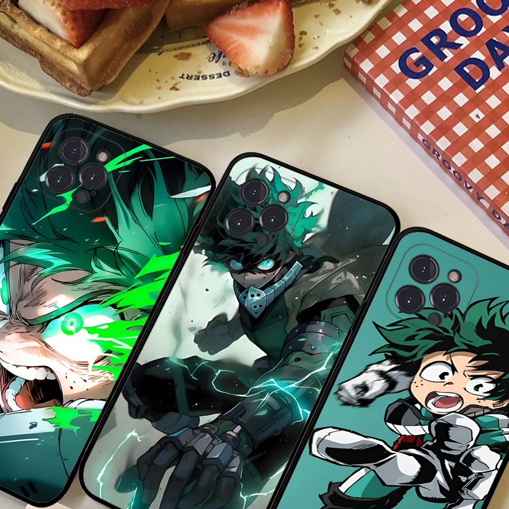 Deku My Hero Academia   Phone Case For iPhone 15 14 11 12 13 Mini Pro XS Max Cover 6 7 8 Plus X XR SE 2020 Funda Shell