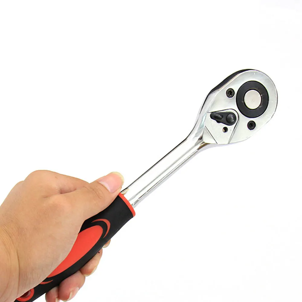 1/4Inch Ratchet Wrench 24 Tooth Drive Ratchet Socket Wrench Tool Multi-funtion DIY Hand Tool Ratchet Handle Wrench