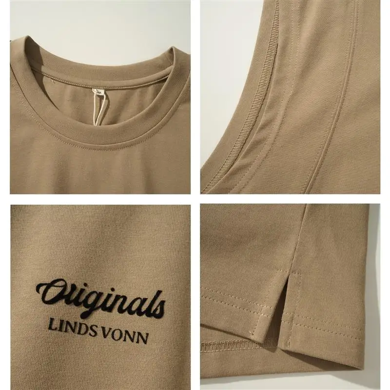 

American High Street Spor Vest Men's Svel T-irt Summer New Loose Casual oulder Fitn Tank Top Youth Faion