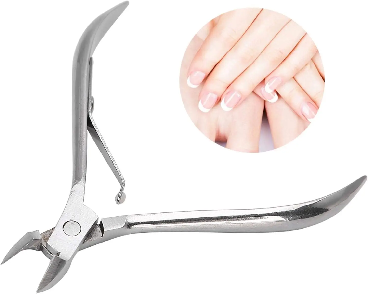 YIKOOLIN Professional Cuticle Trimmer Portable Toe Pliers Cuticle Scissors Manicure Pedicure Tool for Fingernails and Toenails