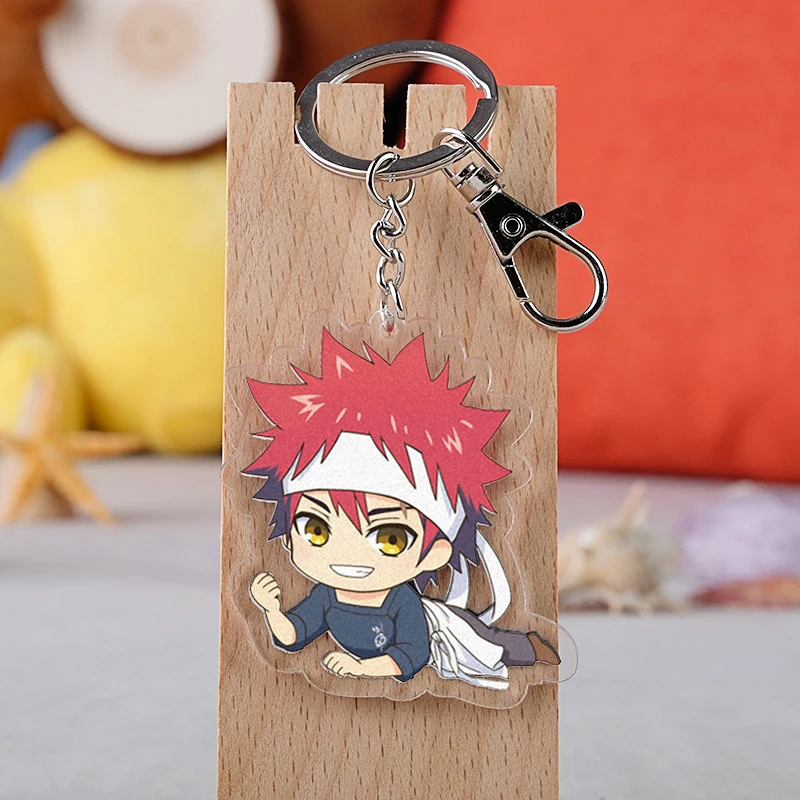 Takumi Aldini Nakiri Erina Tsunosaki Taki Popular Game 2D Peripheral Transparent Acrylic Keychain Backpack Pendant Student Gifts