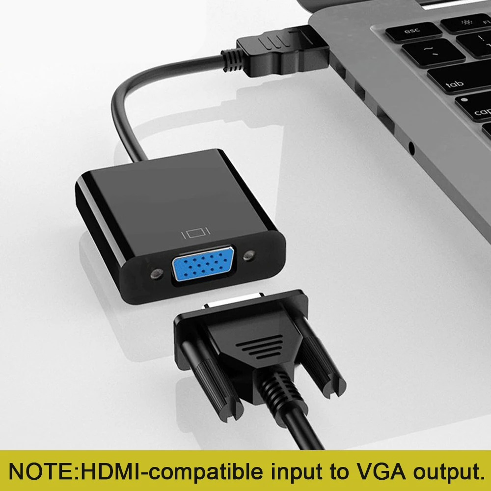 HDMI-compatible to VGA Adapter Digital Analog HDMI-compatible Male To Famale VGA Cable Converter For PC Laptop Tablet HDTV