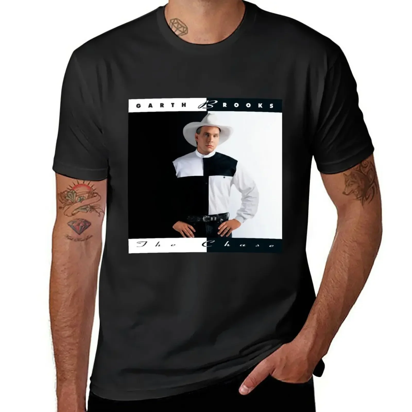 Garth Brooks The chase T-Shirt anime blacks t shirt men 100℅ cotton