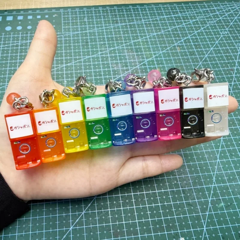 

Bandai Authentic Japanese Mini Gashapon Machine Keychains Colorful Miniature Capsule Charms For Bag Umbrella Pendant Decorations