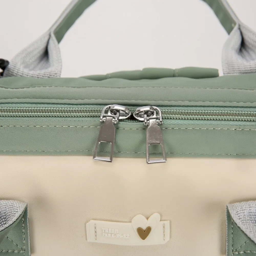 Zaino da donna portatile di grande capacità Borsa per mamma multitasca impermeabile Borsa per pannolini per bambini leggera e resistente all'usura