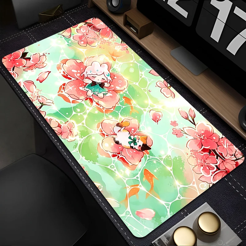 Mouse Pad Soft and cute office desk mat Cute Rabbit Computer Mouse Pads Gaming Mousepad Gamer Extended Desk mat Keyboard Mouse