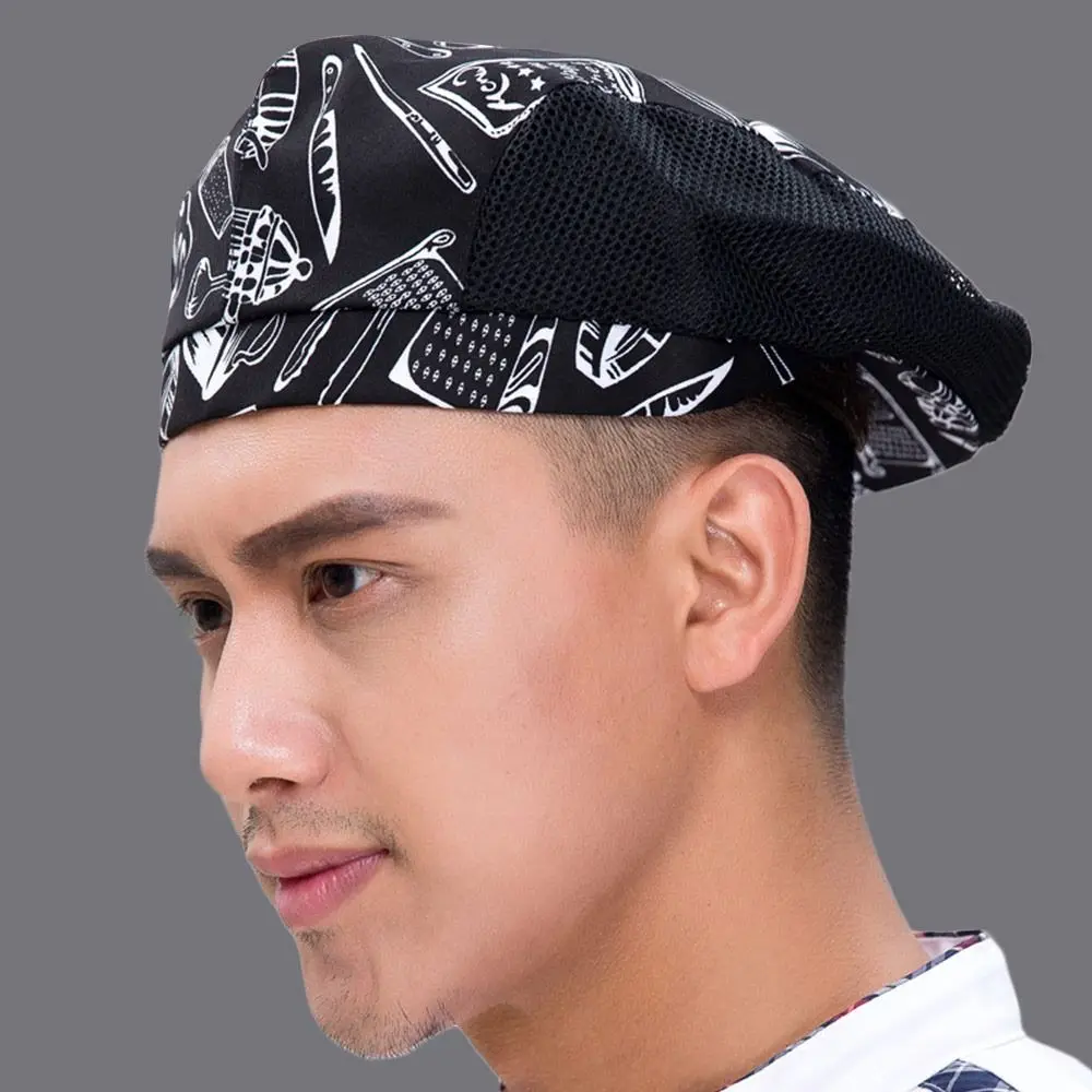 주방 방진 베이킹 통기성 레스토랑 액세서리, 요리사 모자, 작업 모자