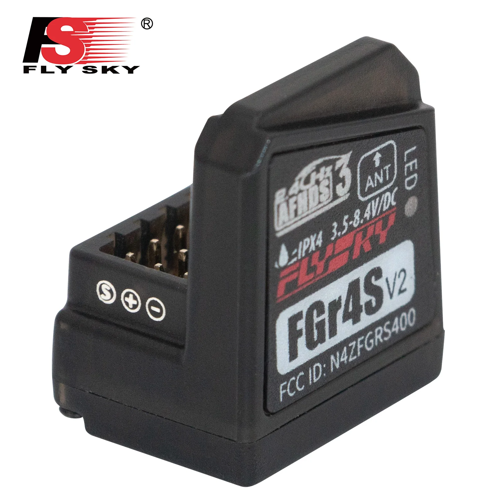 FGR4S V2 ตัวรับสัญญาณ AFHDS 3 ในตัวเสาอากาศเดี่ยวแบบสองทิศทาง PWM /PPM / IBUS เอาต์พุตสําหรับ Flysky NB4 PL18 RC ส่ง