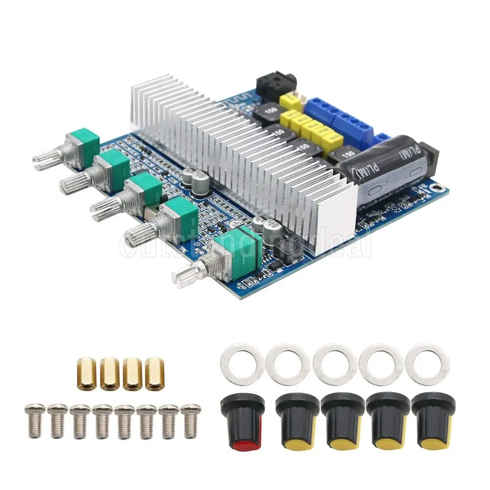 

TPA3116D2 Bluetooth Digital 2.1 Audio Amplifier Board DC 12-24V 100W+50W+50W