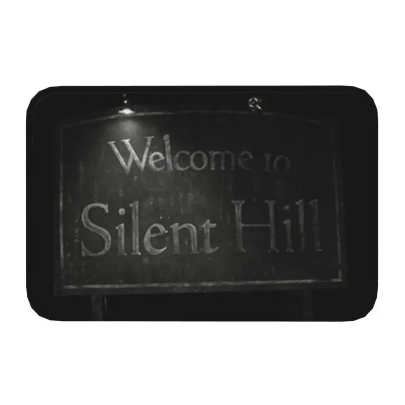 Welcome To Silent Hill Entrance Doormat Anti-Slip Front Door Mat Home Decoration Bathroom Floor Mat Carpet for Living Room