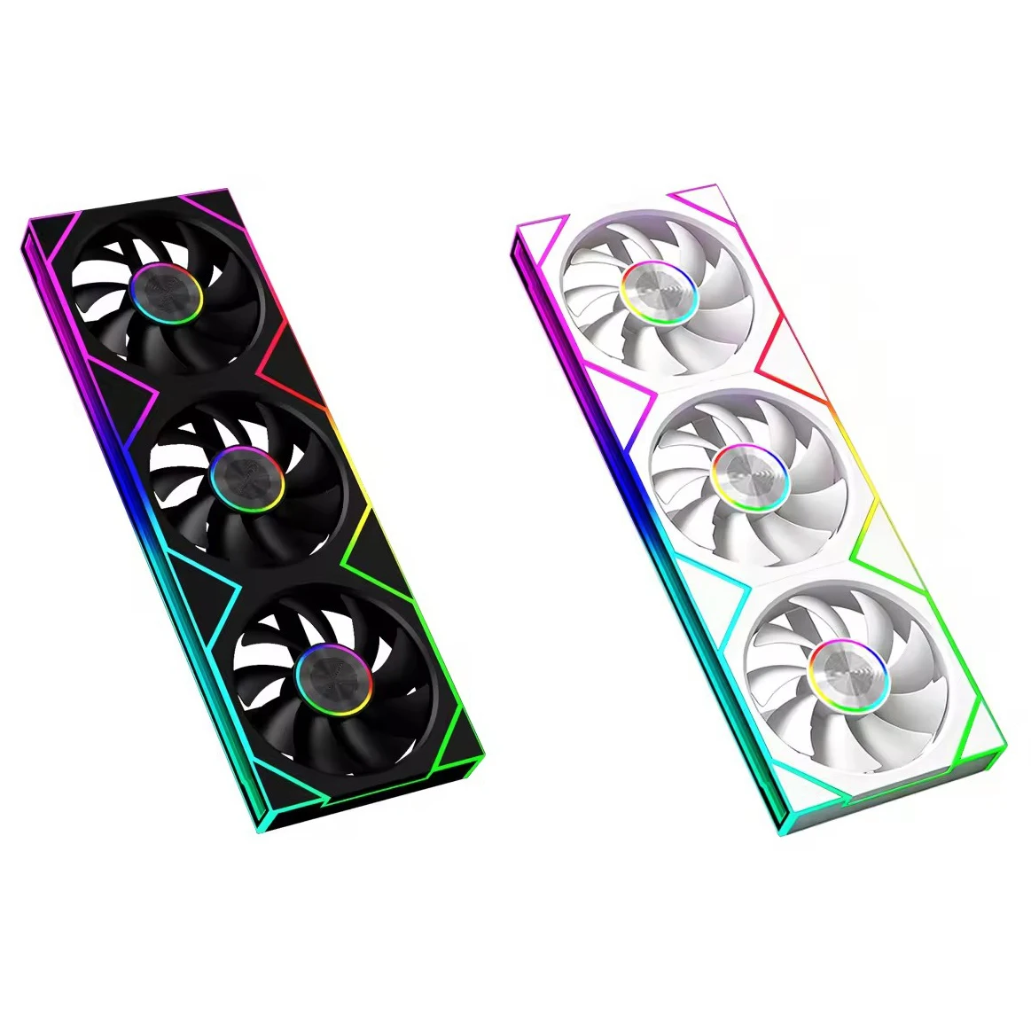 

LP-120/360 ARGB Siamese PC Fan Integration PWM Silent long life large air volume 12V Computer case Cooling Fan 800-2200RPM