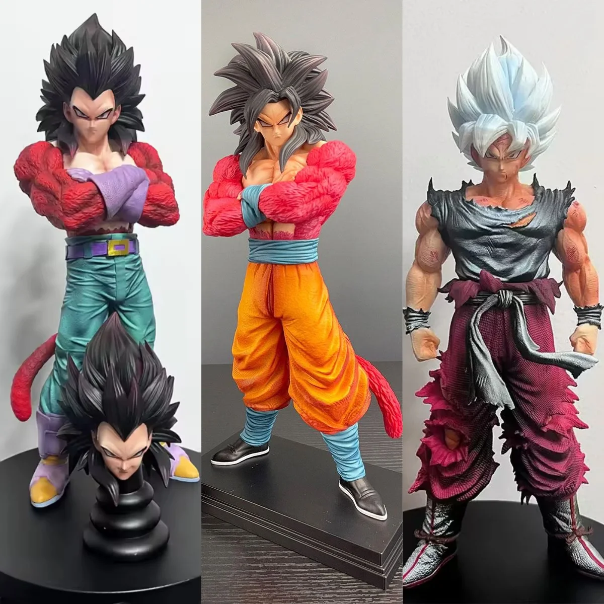 

In Stock Dragon Ball Anime Goku Super Saiyan 4 Vegeta Brother Planb Anime Jt Statue Dx Model Collection Desktop Toy Male Gifts