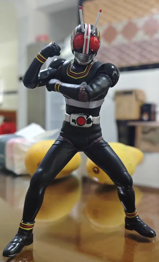 Bandai Original Hero's Brave Statue Figure Kamen Rider Black RX Anime Figure Toys For Boys Girls Kids Children Birthday Gifts